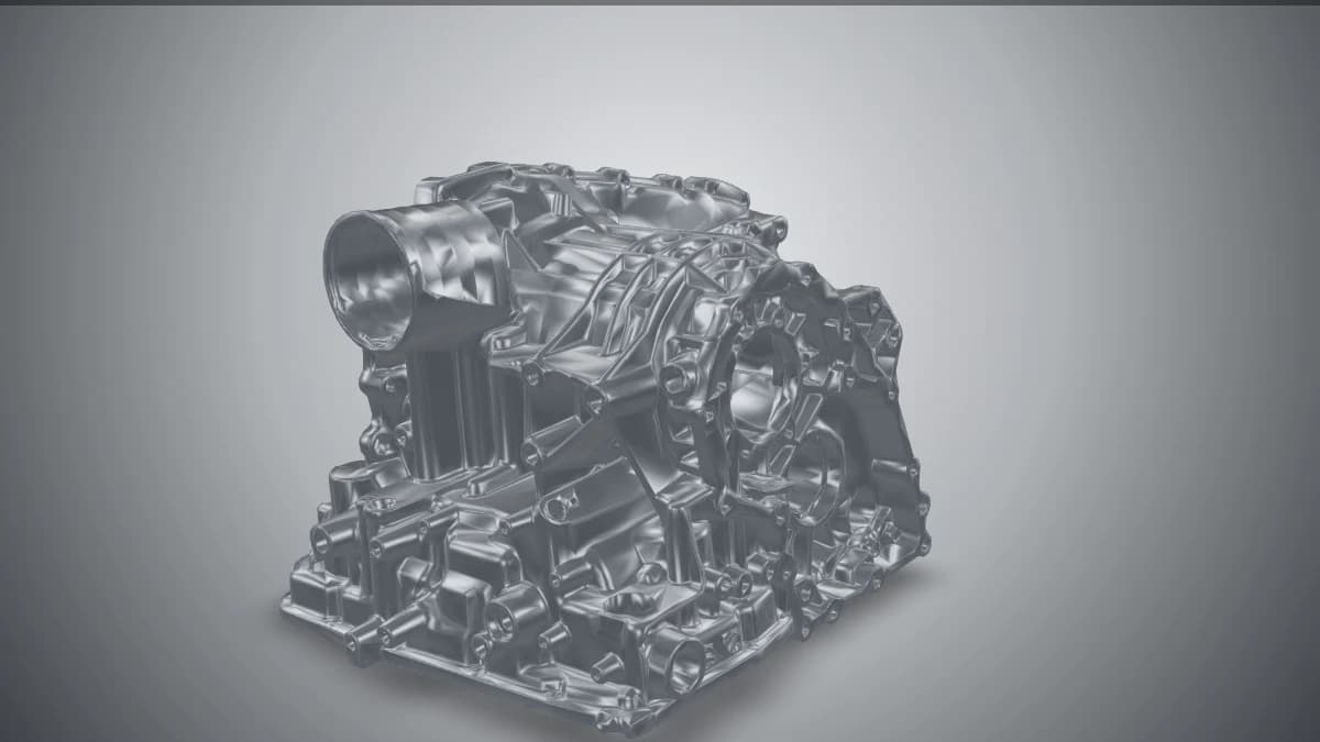 Dreidimensionale Darstellung eines Motorblocks